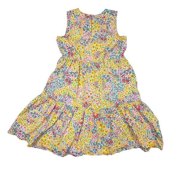 Crewcuts J.Crew Girls Mixed Floral Tiered Sleeveless Dress Girls Size 10 - Picture 3 of 9